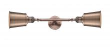 Innovations Lighting 208L-AC-M9-AC-LED - Addison - 2 Light - 5 inch - Antique Copper - Adjustable Bath Vanity Light