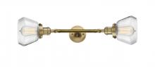 Innovations Lighting 208L-BB-G172 - Fulton - 2 Light - 7 inch - Brushed Brass - Adjustable Bath Vanity Light