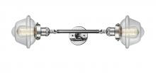Innovations Lighting 208L-PC-G532-LED - Oxford - 2 Light - 8 inch - Polished Chrome - Adjustable Bath Vanity Light