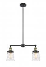 Innovations Lighting 209-BAB-G513 - Bell - 2 Light - 21 inch - Black Antique Brass - Stem Hung - Adjustable Island Light