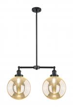 Innovations Lighting 209-OB-G208-10 - Beacon - 2 Light - 25 inch - Oil Rubbed Bronze - Stem Hung - Adjustable Island Light