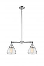 Innovations Lighting 209-PC-G172 - Fulton - 2 Light - 21 inch - Polished Chrome - Stem Hung - Adjustable Island Light