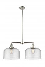 Innovations Lighting 209-PN-G74-L - Bell - 2 Light - 21 inch - Polished Nickel - Stem Hung - Adjustable Island Light
