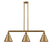 Innovations Lighting 213-BB-M13-BB - Appalachian - 3 Light - 40 inch - Brushed Brass - Stem Hung - Adjustable Island Light
