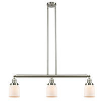 Innovations Lighting 213-SN-G51 - Bell - 3 Light - 38 inch - Brushed Satin Nickel - Stem Hung - Adjustable Island Light