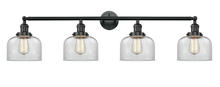 Innovations Lighting 215-BK-G72 - Bell - 4 Light - 44 inch - Matte Black - Adjustable Bath Vanity Light