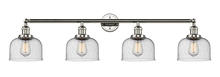 Innovations Lighting 215-PN-G74 - Bell - 4 Light - 44 inch - Polished Nickel - Adjustable Bath Vanity Light