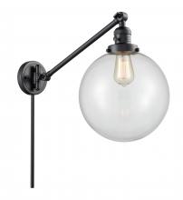 Innovations Lighting 237-BK-G202-10 - Beacon - 1 Light - 10 inch - Matte Black -Adjustable Swing Arm