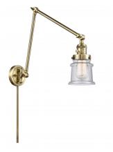 Innovations Lighting 238-AB-G184S - Canton - 1 Light - 8 inch - Antique Brass -Adjustable Swing Arm