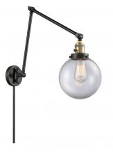 Innovations Lighting 238-BAB-G202-8 - Beacon - 1 Light - 8 inch - Black Antique Brass -Adjustable Swing Arm