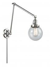 Innovations Lighting 238-PC-G204-6 - Beacon - 1 Light - 6 inch - Polished Chrome -Adjustable Swing Arm