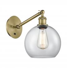 Innovations Lighting 317-1W-AB-G122-8 - Athens - 1 Light - 8 inch - Antique Brass - Adjustable Sconce