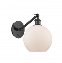 Innovations Lighting 317-1W-BK-G121-8 - Athens - 1 Light - 8 inch - Matte Black - Adjustable Sconce