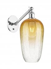 Innovations Lighting 317-1W-PC-G484-7AM - Brookhaven Flute - 1 Light - 7 inch - Polished Chrome - Sconce