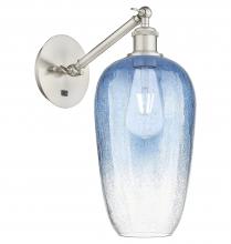 Innovations Lighting 317-1W-SN-G484-7SB - Brookhaven Flute - 1 Light - 7 inch - Brushed Satin Nickel - Sconce