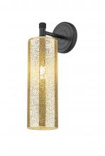 Innovations Lighting 434-1W-BK-G434-12ME - Crown Point - 1 Light - 5 inch - Matte Black - Sconce