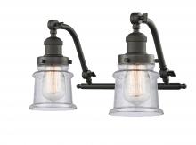Innovations Lighting 515-2W-OB-G184S - Canton - 2 Light - 18 inch - Oil Rubbed Bronze - Adjustable Bath Vanity Light