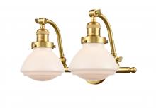 Innovations Lighting 515-2W-SG-G321 - Olean - 2 Light - 19 inch - Satin Gold - Adjustable Bath Vanity Light