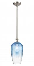 Innovations Lighting 516-1S-SN-G484-7SB - Brookhaven Flute - 1 Light - 7 inch - Brushed Satin Nickel - Stem hung - Mini Pendant