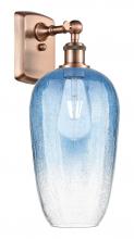 Innovations Lighting 516-1W-AC-G484-7SB - Brookhaven Flute - 1 Light - 7 inch - Antique Copper - Sconce