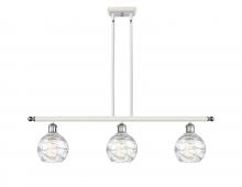 Innovations Lighting 516-3I-WPC-G1213-6 - Athens Deco Swirl - 3 Light - 36 inch - White Polished Chrome - Cord hung - Island Light