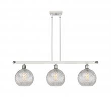 Innovations Lighting 516-3I-WPC-G122C-8CL - Athens - 3 Light - 36 inch - White Polished Chrome - Cord hung - Island Light