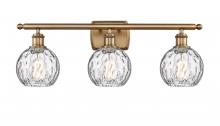 Innovations Lighting 516-3W-BB-G1215-6 - Athens Water Glass - 3 Light - 26 inch - Brushed Brass - Bath Vanity Light