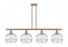 Innovations Lighting 516-4I-AC-G556-10CL - Rochester - 4 Light - 48 inch - Antique Copper - Cord hung - Island Light