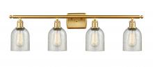 Innovations Lighting 516-4W-SG-G259 - Caledonia - 4 Light - 35 inch - Satin Gold - Bath Vanity Light