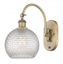 Innovations Lighting 518-1W-BB-G122C-8CL - Athens - 1 Light - 8 inch - Brushed Brass - Adjustable Swing Arm