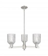 Innovations Lighting 716-3CR-SN-G559-5SDY - Bridal Veil - 3 Light - 18 inch - Satin Nickel - Flush Mount