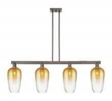 Innovations Lighting 716-4I-OB-G484-7AM - Brookhaven Flute - 4 Light - 48 inch - Oil Rubbed Bronze - Cord hung - Island Light