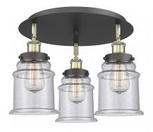 Innovations Lighting 916-3C-BAB-G184 - Whitney - 3 Light - 18 inch - Black Antique Brass - Flush Mount