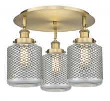 Innovations Lighting 916-3C-BB-G262 - Edison - 3 Light - 18 inch - Brushed Brass - Flush Mount