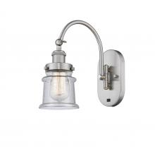 Innovations Lighting 918-1W-SN-G184S - Canton - 1 Light - 7 inch - Brushed Satin Nickel - Adjustable Swing Arm