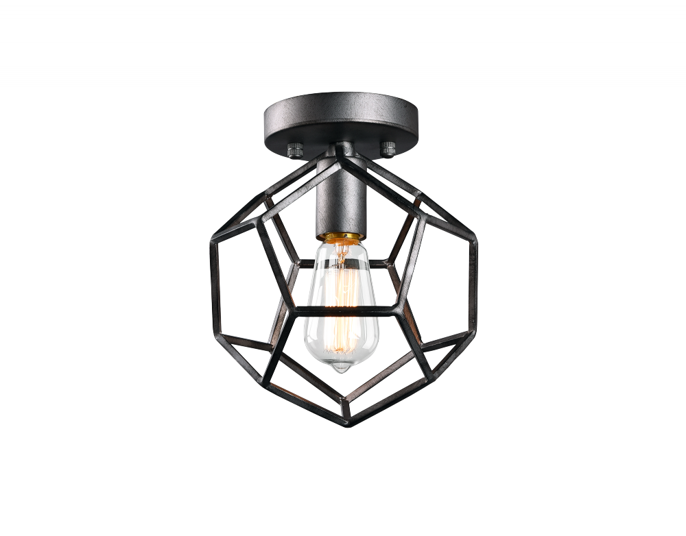 Geometry Series Rusty Black Ceiling Mount