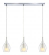 Matteo Lighting C37513CHCL - Jericho Black and Chrome Pendant