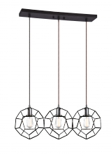 Matteo Lighting C54643RB - Geometry Series Rusty Black Pendant