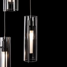 Hubbardton Forge 131124-SKT-STND-10-ZM0065 - Exos Glass 5-Light Pendant