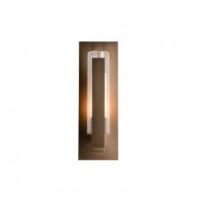 Hubbardton Forge 307281-SKT-10-ZU0660 - Vertical Bar Fluted Glass Small Outdoor Sconce