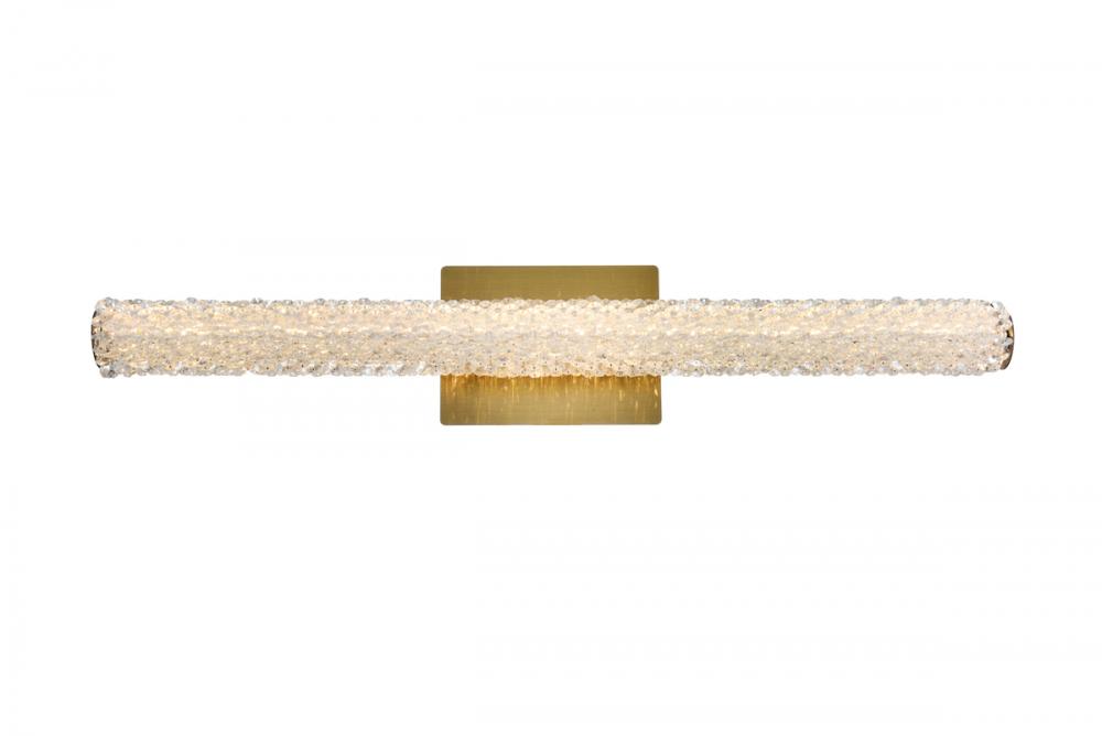 Bowen Wall Sconce W30" H5.5" E4.5"  LED 14W  DIM 3CCT  Satin Gold