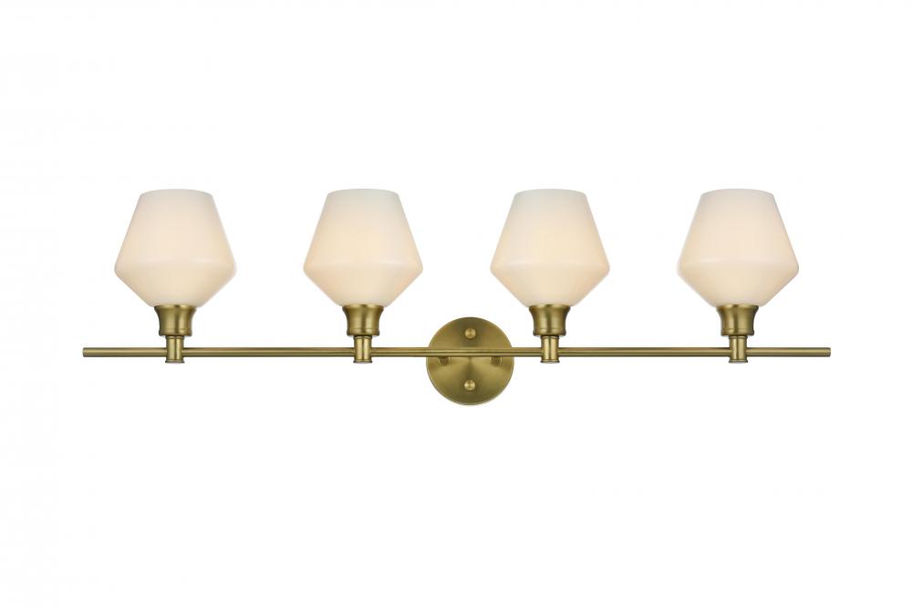 Gene Wall L37.6W8H10.5 Satin Gold W/GL