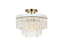 Elegant 1780F15SG - Flush Mount D15" x H12.5" L4 Satin Gold