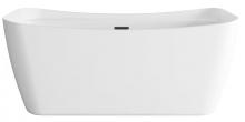 Elegant BT10459GW-MBK - Bathtub 59.1x30.7x24.8 GW with MBK drain kit