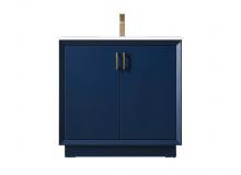 Elegant VF19636BL - Vanity Cabinet 2Dr 36"W x 22"D x 35"H blue
