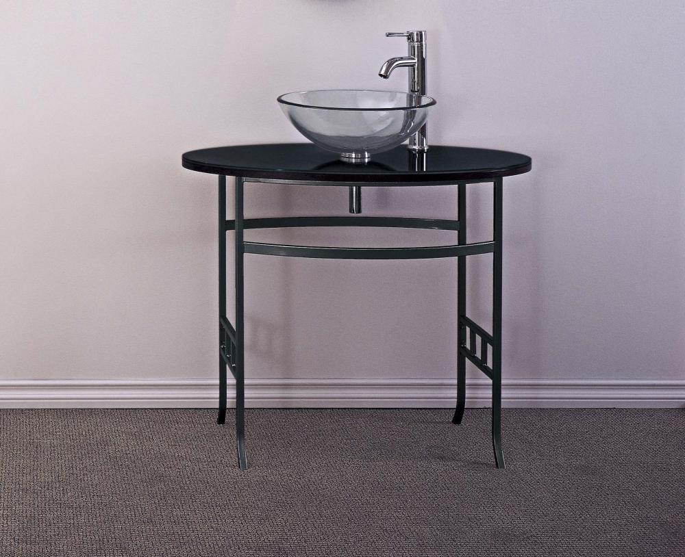 SINK CLEAR GLASS WITH BLACK